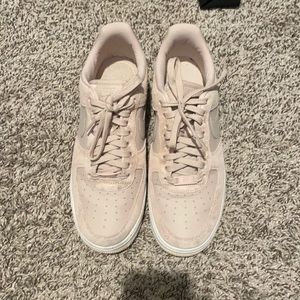 Cute light pink Nike Air Force one.